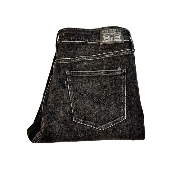 Levi's 721 High Rise Skinny Denim Jeans Charcoal Size 32 - Picture 1 of 8